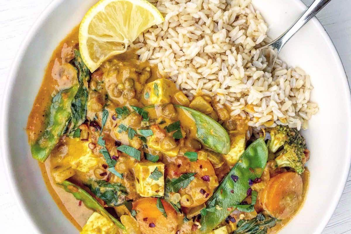 Coconut, Lentil and Vegetable Curry