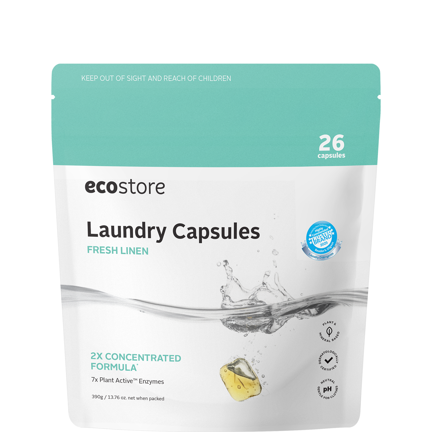 Fresh Linen Laundry Capsules Pouch