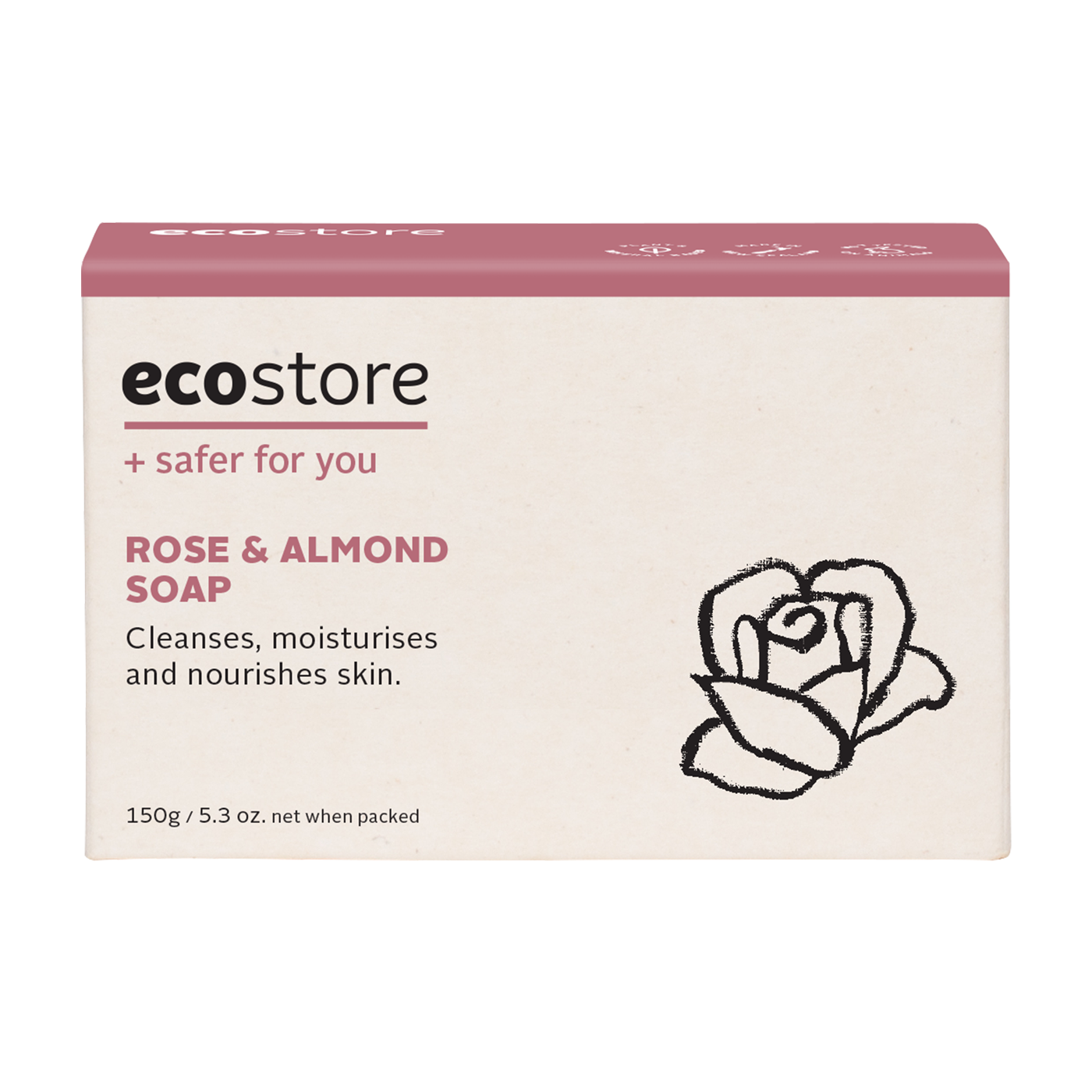 Rose & Almond Oil Soap - Boxed 150g