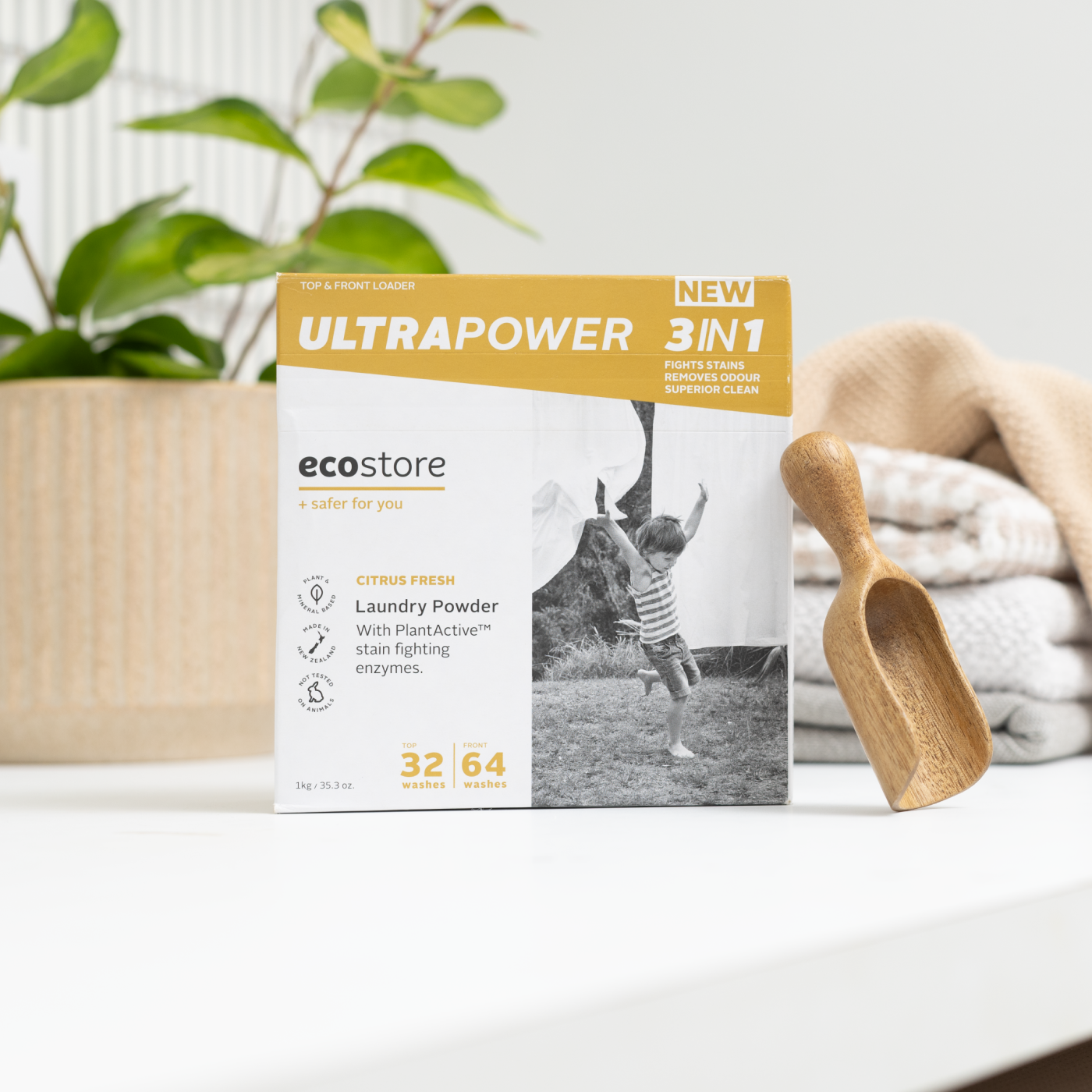 Ultra Power 3 in 1 Laundry Powder 1kg