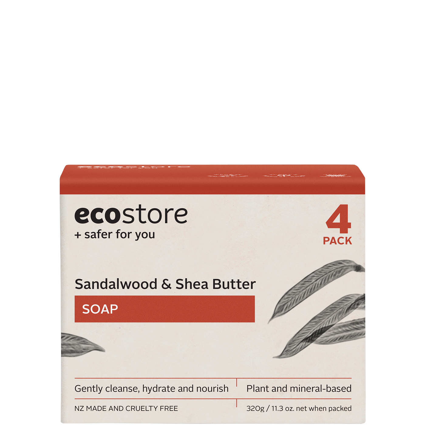 Sandalwood & Shea Butter Soap 4x 80g