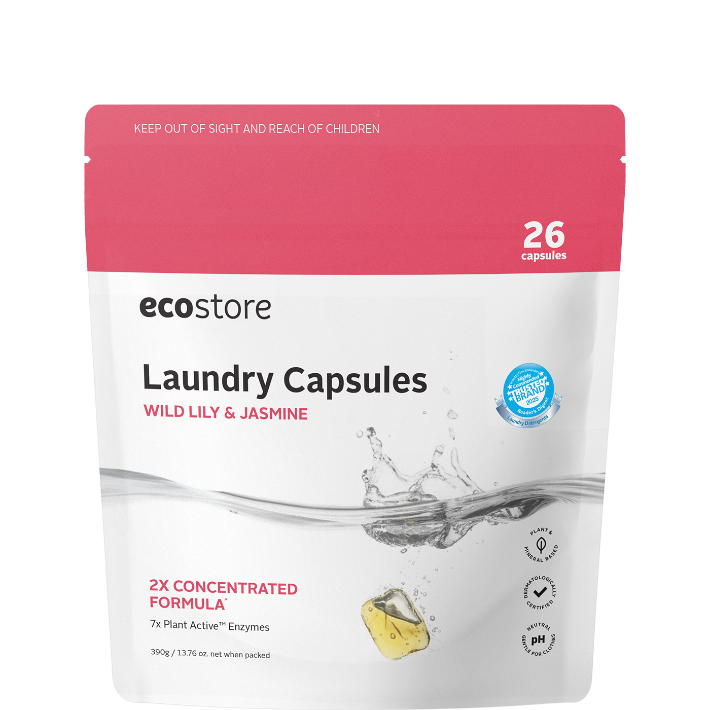 Wild Lily & Jasmine Laundry Capsules Pouch