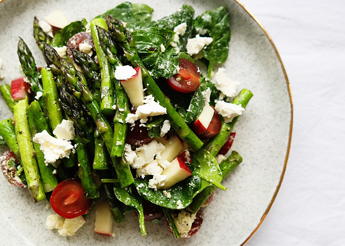 Apple asparagus green salad recipe