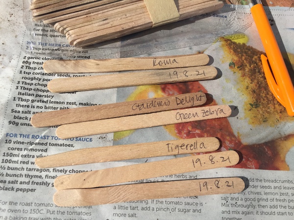 Seedling naming