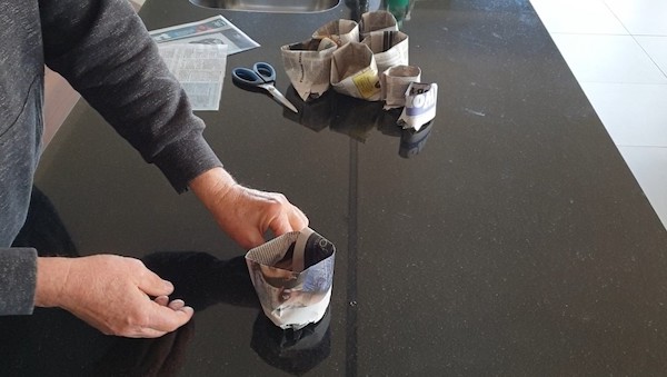 Making paper pots